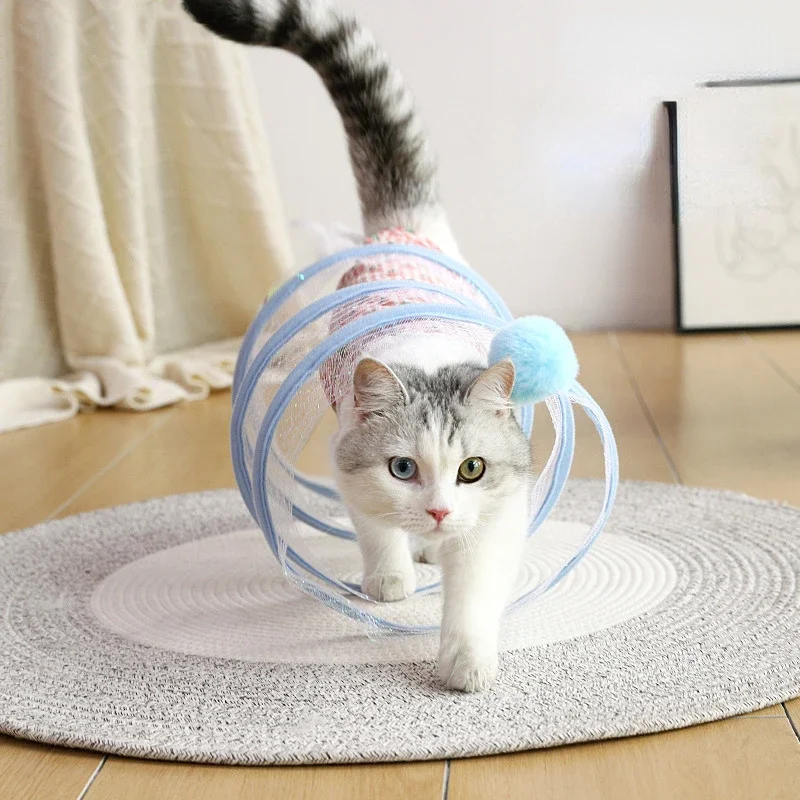 Self-play Cat Hunting Spiral Tunnel Toy