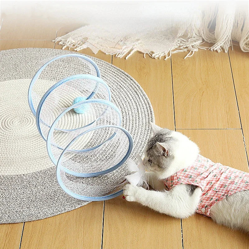 Self-play Cat Hunting Spiral Tunnel Toy